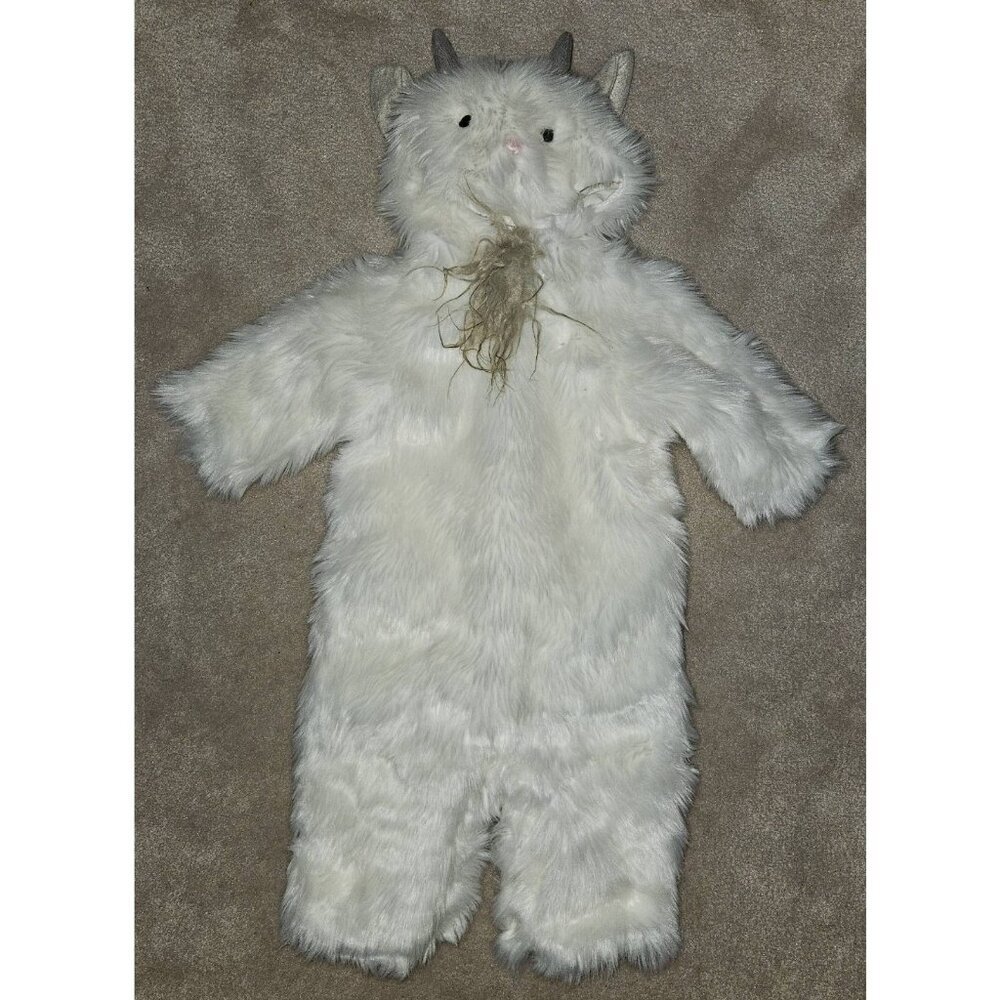 Pottery Barn Kids White Goat Halloween Costume Boy Girl Baby 0-6 Months SOFT
